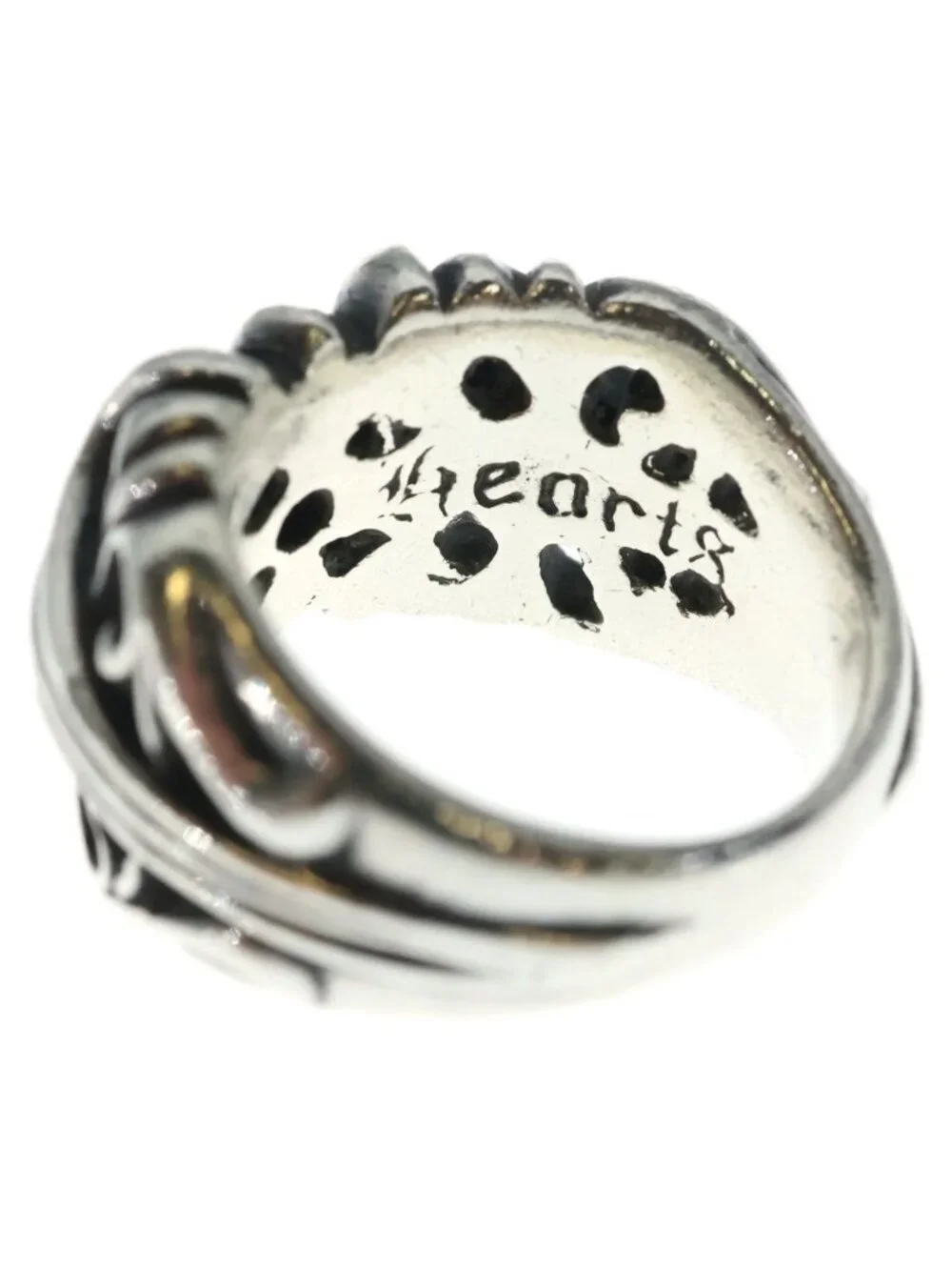 Chrome Hearts K&t KT Ring Silver Diamond